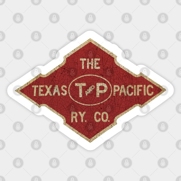 Texas Pacific Lines Sticker by Midcenturydave